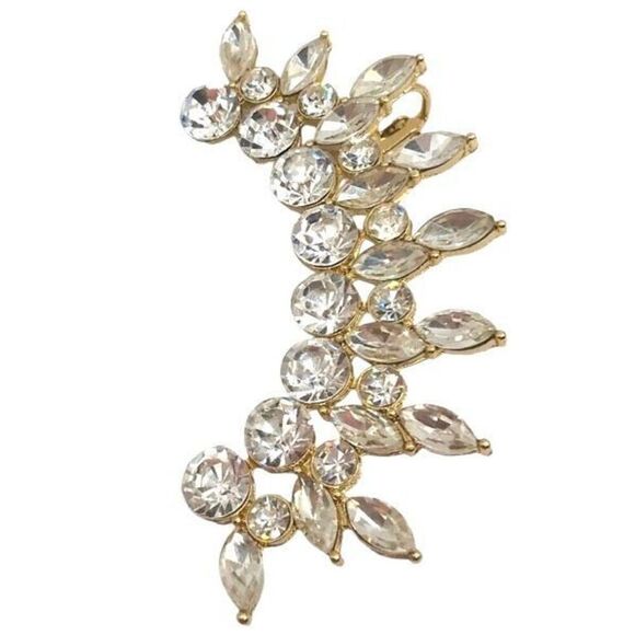 Women’s Crystal Left Ear Cuff Earring - Picture 1 of 7